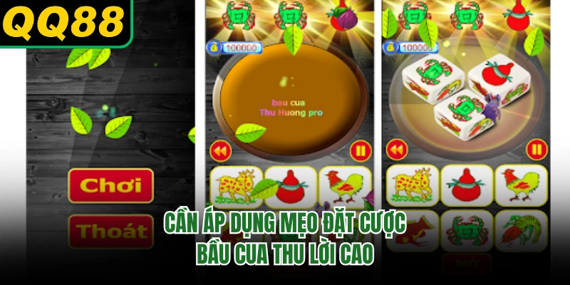 Cần áp dụng mẹo đặt cược Bầu Cua thu lời cao