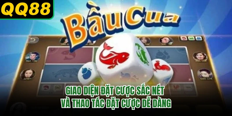Giao diện đặt cược sắc nét và thao tác đặt cược dễ dàng